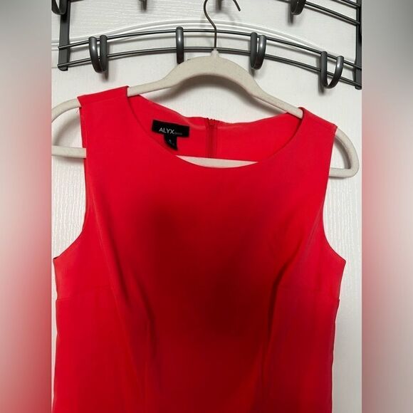 Alyx Coral pink dress women’s size 6 EUC shift - Picture 3 of 10
